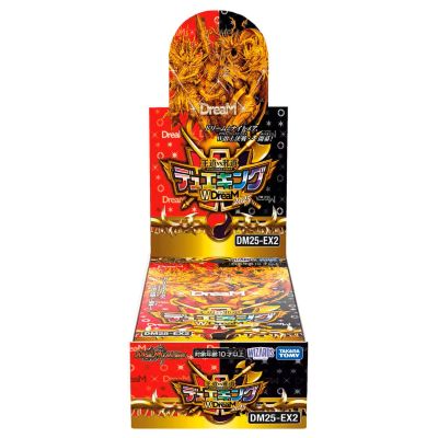 <SPAN><small>◇予約受付期間:～25年10月12日<br>◆発売予定日　:25年10月18日(土)<br><small>デュエルマスターズ</small></small><br>デュエル・マスターズ 王道ｖｓ邪道 デュエキングＷＤｒｅａＭ ２０２５<br>1BOX(10PACK)</span><BR><font color = red><b><big><big>5,500</big></big>円（税込）</font color>